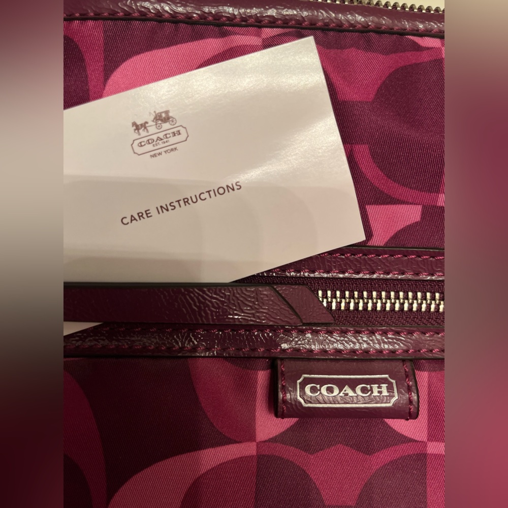 Purple Coach Logo Bag - Picture 5 of 5